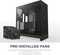 nzxt H9 Flow 2025 كيس كمبيوتر اسود