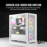 Corsair iCUE 4000D RGB Airflow Mid-Tower Case كيس...