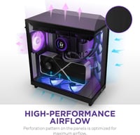 NZXT H6 Flow RGB Mid-Tower Airflow Case Black كيس...