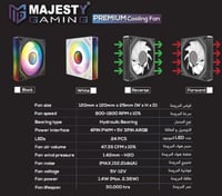 مروحة تبريد ماجيستي انفينيتي | ARGB | ضبط سرعة PWM...