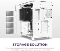 NZXT H9 Flow Dual-Chamber ATX Mid-Tower PC Gaming...