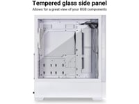 Mesh Airflow ATX PC Case Gaming - White LANCOOL205...