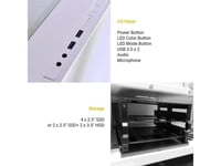 Mesh Airflow ATX PC Case Gaming - White LANCOOL205...