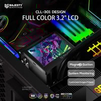 Majesty 360MM ARGB CPU Water Cooler, Digital Tempe...