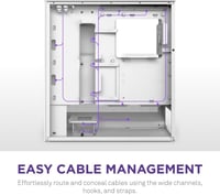 H5 Flow white RGB كيس كمبيوتر ابيض