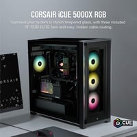 Corsair iCUE 5000X RGB Tempered Glass Mid-Tower AT...