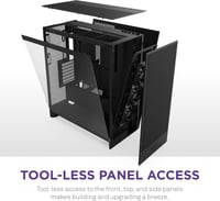 NZXT H7 Flow 2024 - Mid-Tower ATX Airflow Case Bla...