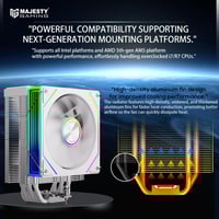 Majesty 6 Heat Pipes CPU Air Cooler with Digital D...