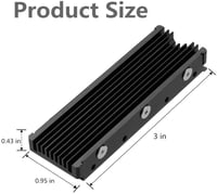 MHQJRH M.2 2280 SSD heatsink, Double-Sided Heat Si...