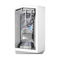 DY470 ATX PC Case كيس كمبيوتر ابيض