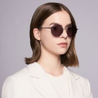 نظاره ليا بإطار فضي | Leia Sunglasses