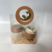 كيس شفاف بني رقم e22