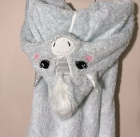 بطانية يونيكورن بغطا رأس وكفوف رقم c2