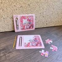 كرت فلوس مع لعبة تركيب شكل رقم ١