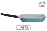 لاهويا طاوة شوي مطلية بالسيراميك مقاس 28 سم 3 لتر