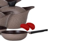 لاهويا طقم قدور مطلي بالسيراميك 23 قطعة