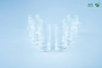 فنجان شاي احمد مضلع صغير 6 حبات