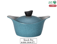 لاهويا قدر بغطاء مطلي بالسيراميك مقاس 20 سم 2.4 لت...