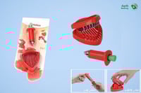 طقم قطاعة فراولة 2قطعة ميتالتكس