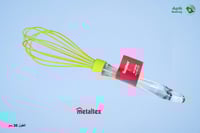 مضرب بيض سيلكون اخضر 30سم ميتالتكس