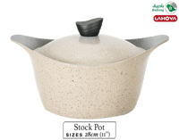 لاهويا قدر بغطاء مطلي بالسيراميك مقاس 28 سم 6.15 ل...