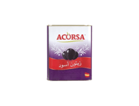 زيتون اسود كامل من اكورسا 200غ