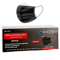 كايزميد كمامات طبية سوداء 50حبه