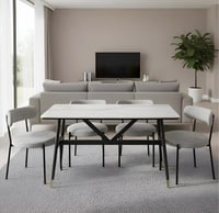 طقم طاوله طعام سيراميك مودرن ٤ كراسي