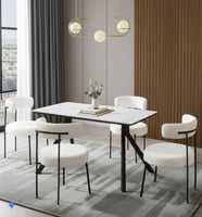 طقم طاوله طعام سيراميك مودرن ٤ كراسي