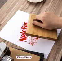 ختم الحبر خشبي مقاس 15سم*15سم