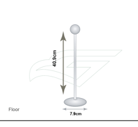 سارية علم مكتبى خفيف