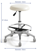 كرسي طبيب دوار بدون ظهر DP-Y912