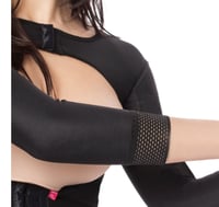 مشد للذراعين والظهر باكمام قصيرة لون بيج REV.201