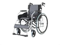 كرسي متحرك ألمنيوم خفيف الوزن كفر كبير مقاس 18 إنش...