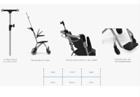 كرسي نقل المرضى مع حامل محاليل PT-01