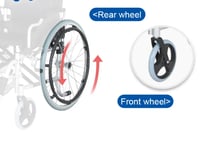 كرسي معاقين الومنيوم كفر كبير 20انش مقاس 51 موديل...