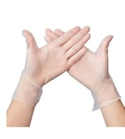 قفازات فينايل بدون بودره عبوة 100