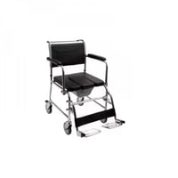 كرسي حمام متحرك بكفرات ستيل مع قاعدة حمام موديل 69...