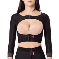 مشد للذراعين والظهر باكمام قصيرة لون بيج REV.201