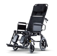 كرسي متحرك يدوي ظهر منسدح مع رافع أرجل كفر كبير مو...