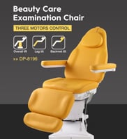 كرسي تجميل وجلدية كهربائي مع دوران لون ابيض DP-819...