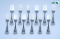 شوكة حلى منقطة استانلس ستيل مصري 12 حبة