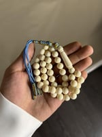 سبحة بكلايت شبيه عاج - كركوشة ازرق تفصال