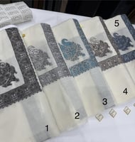 شال كشميري تطريز نادر ملكي 5