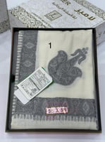 شال كشميري صوف طبيعي 100٪ تطريز