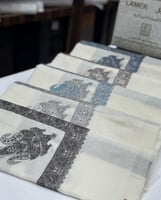 شال كشميري تطريز نادر ملكي 5