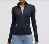 lulumelon jacket gold zipper