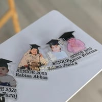 بروش تخرج شفاف بالاسم والصورة