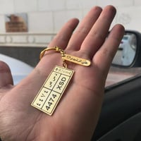 ميدالية مفاتيح لوحة سيارة