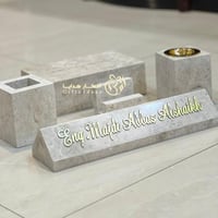 طقم مكتب رخام بالاسم